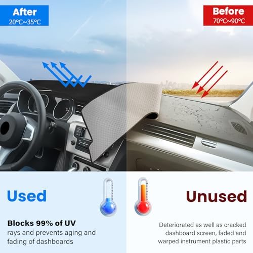 Dash Cover Mat Compatible with Ford Maverick 2022-2025 Car Interior Dashboard - Image 3