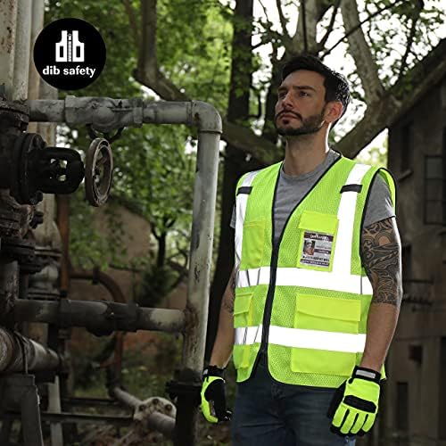 Dib Safety Hi Vis Reflective Safety Vest - Image 6