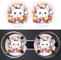 2 Pack Car Cup Holder Coasters, 2.63 inch Anti Slip Insert Absorbent Ceramic by Heainaiyoo
