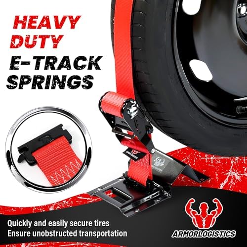 Wheel Chock Tie Down Kit, 4 Pack Heavy Duty Trailer Tire Straps Kit - Image 3