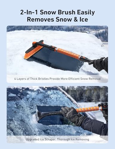 AstroAI 39.37" Ice Scrapers for Car Windshield and Snow Brush - Image 2