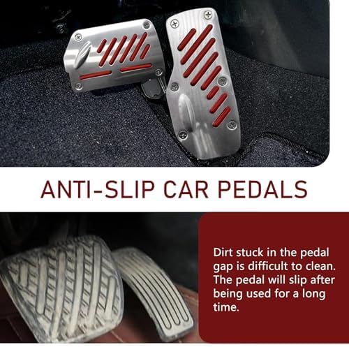2 PCS Car Foot Pedal Pads, Brake and Accelerator Pedal Cover Sets, Non-Slip - Image 6
