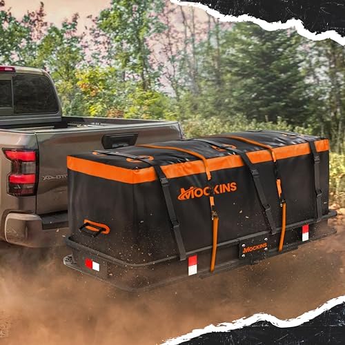 Mockins 16 Cu Ft All-Weather Vinyl Trailer Hitch Cargo Carrier Bag - Image 3