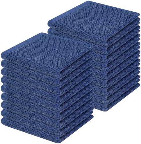 Homaxy 100% Cotton Waffle Weave Kitchen Dish Cloths 18-Pack by Homaxy