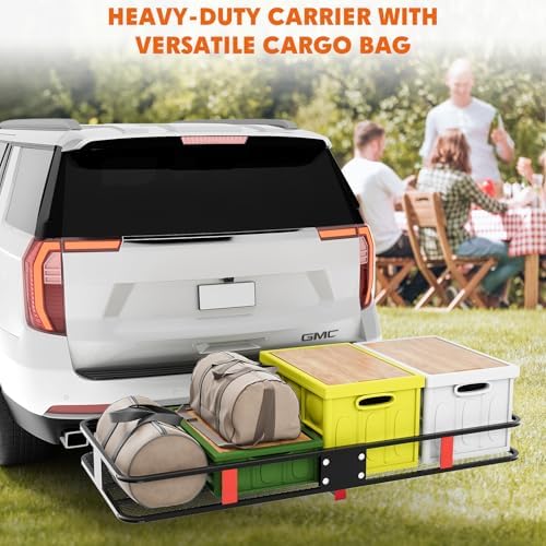 GarveeTech 72" x 30" x 6" Heavy-Duty Hitch Cargo Carrier – 600 Lbs Capacity - Image 3