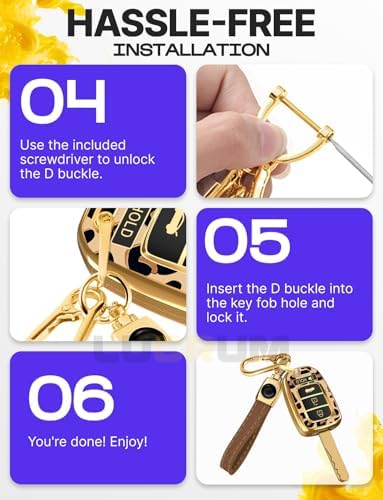 Lucrum Compatible with Honda Key Fob Cover & Keychain - Image 7