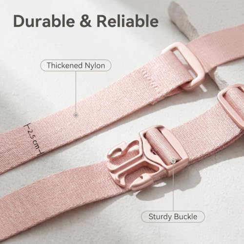 Pink Luggage Straps for Suitcases, Luggage Accessories Bag Strap, Adjustable - Image 3