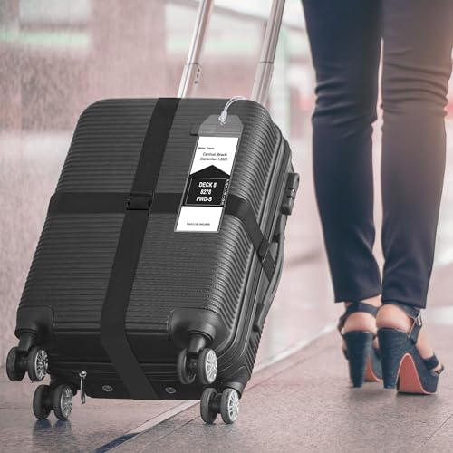 Gostwo 8 Pack Luggage Straps and Cruise Tags Set - Image 5