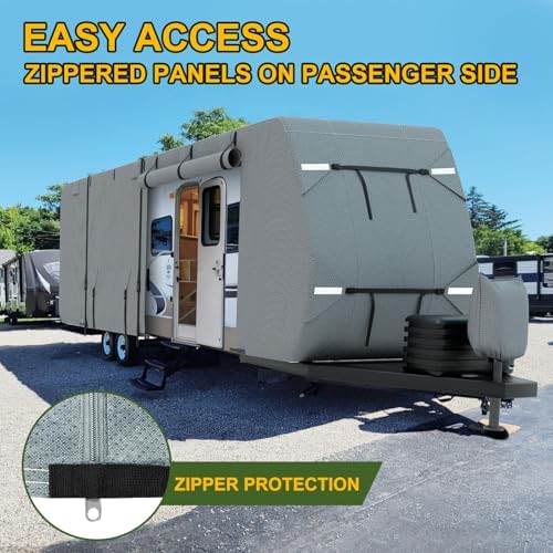 Mofeez Travel Trailer RV Cover, Extra-Thick Upgraded 7 Layers - Image 4