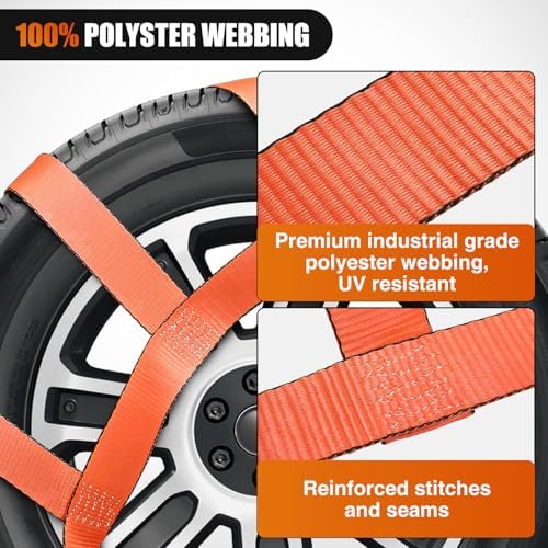 Nilight 2Pcs Tow Dolly Basket Straps - Image 3