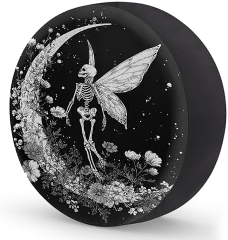 Pretty Skull Moon Spare Tire Cover Dust-Proof Wheel Protector - Image 2