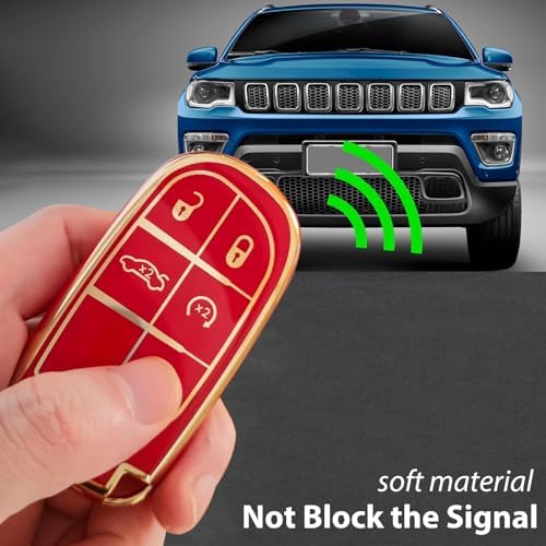 OLLEN TPU Key Fob Cover with Bling Ring, Fit - Image 6