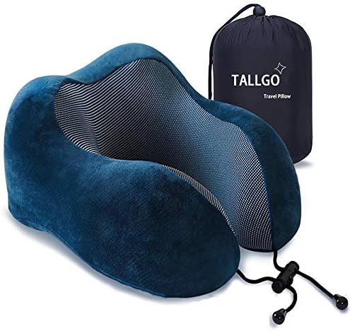 TALLGO Travel Pillow, Best Memory Foam Neck Pillow Head Support Soft Pillow by TALLGONeckPillowAlwaysHere