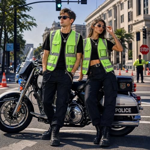 XIAKE Reflective Safety Vest for Men & Women High Visibility Class 2 Vest - Image 2