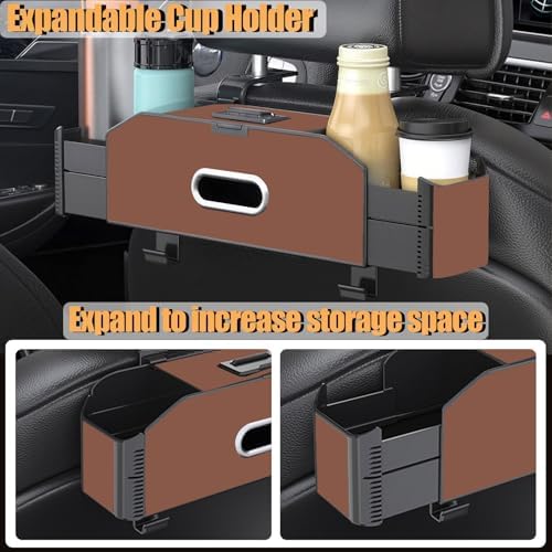 Back Seat Car Organizer, 5 in 1 Multifunctional Car Back Seat Storage Box - Image 3