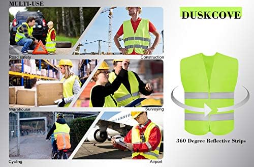 DUSKCOVE 10 Pack High Visibility Safety Vest - Image 5