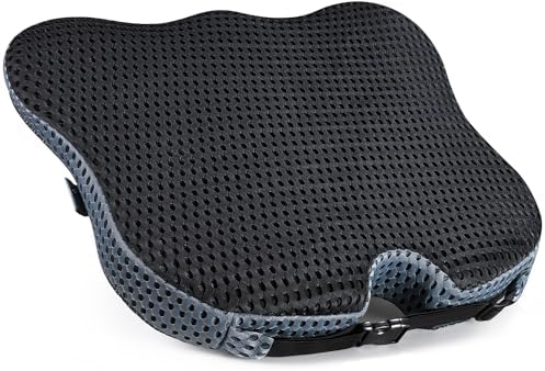 Wedge Car Seat Cushion for Driving for Better Visibility & Sciatica Relief by DreamerCar