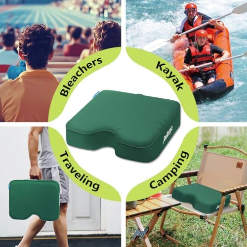 Stadium Seat Cushion for Bleachers, 2-in-1 Reversible Soft & Firm - Image 6