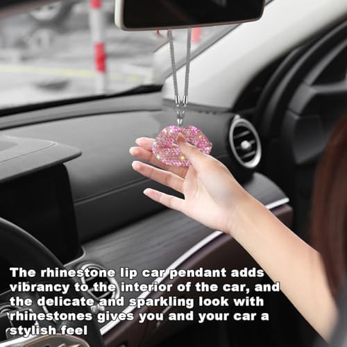 Bling Lip Diamond Car Hanging Accessories - Image 5