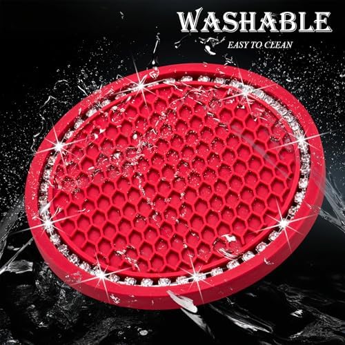 2PCS Bling Cup Holder Coaster, 2.75 Inch Auto Car Cup Holder Insert Coasters - Image 5