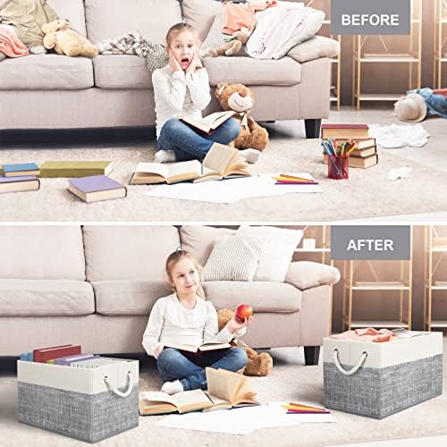 Fab totes Storage Bins 6-Pack, Foldable Storage Baskets - Image 3