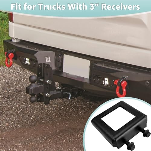 Bolt-On Anti-Rattle Tightener for 3 inches Receiver Hitch, Heavy Duty Quiet - Image 2