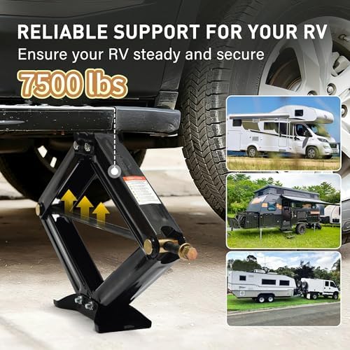 RV Scissor Jack Stabilizer 7500lbs Heavy Duty 24" RV Trailer Stabilizer - Image 2