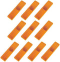 10 Pack Orange Reflectors Self-Adhesive Rectangular, Quick Mount by FajerminArt