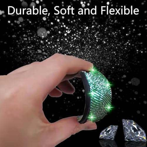 NBTEPEM 2pcs Bling Car Cup Holder Coaster, 2.75 inch Anti-Slip Shockproof - Image 4