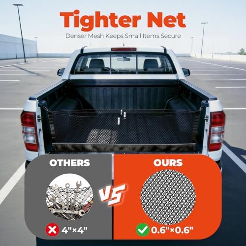 3-Layer Cargo Net for Dodge RAM1500/2500/3500 2019-2026, Zoned Storage Use - Image 6
