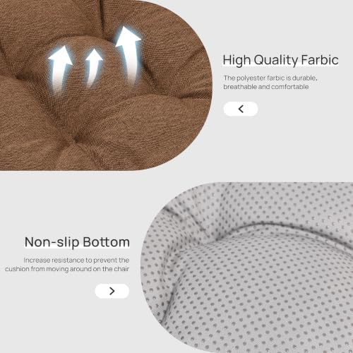 Love's cabin Memory Foam Chair Cushions Set of 4, 15.5 Inch - Image 4