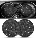 Osilly 2PCS 2.75 Inch Rhinestone Cup Holder Coasters by Osilly