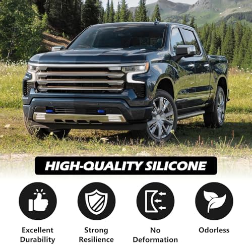 Tow Hook Covers for Silverado 1500/Sierra 1500 Dark Blue - Image 4