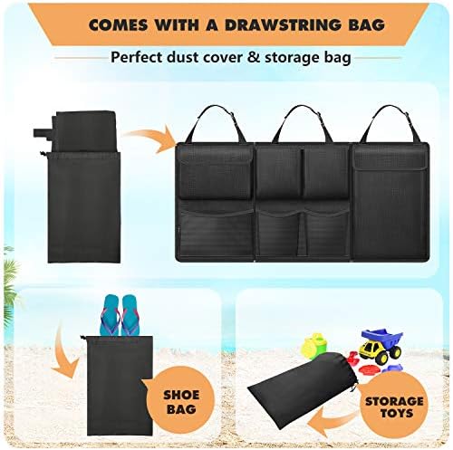 FINPAC Car Trunk Organizer Storage, Detachable Seat Back Hanging Storage - Image 7