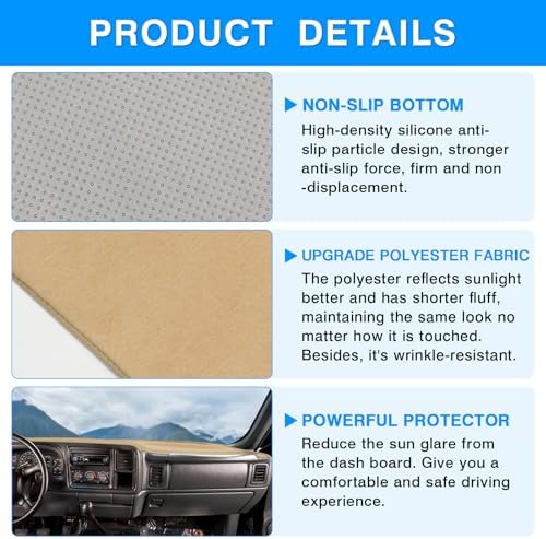 Autorder Beige Dashboard Cover Mat - Image 6