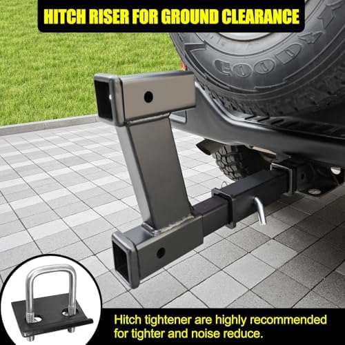 KAIRAY Double Hitch Receiver, 2 inch Trailer Dual Hitch Extension Riser - Image 6