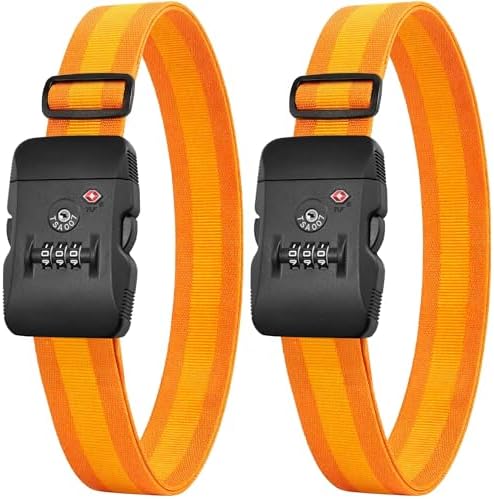 LUGGEX Luggage Straps TSA Approved, Adjustable Straps by LUGGEXLUGGAGE