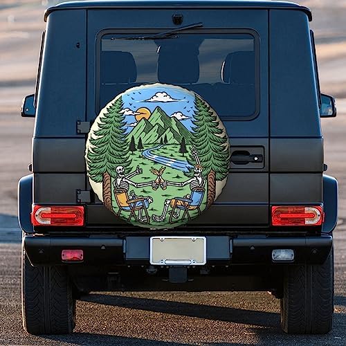 Skull Camping Spare Tire Cover 14 inch - Image 2