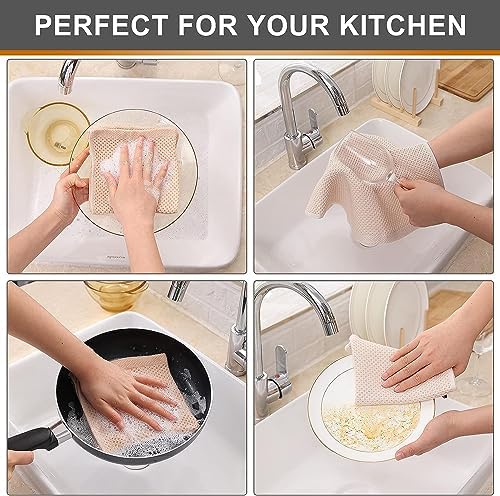 Kitinjoy 100% Cotton Waffle 8-Pack Kitchen Towels - Image 4