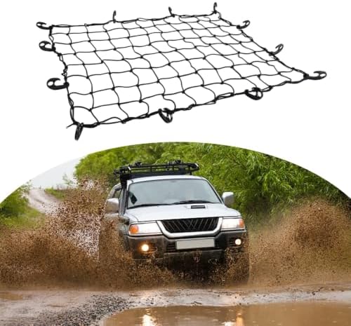 Black Latex Cargo Net 47x35 Inch Stretchable Cover - Image 6