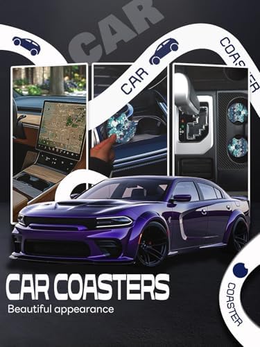 WOCOCN Car Coasters, Cup Holder Coasters - Image 4