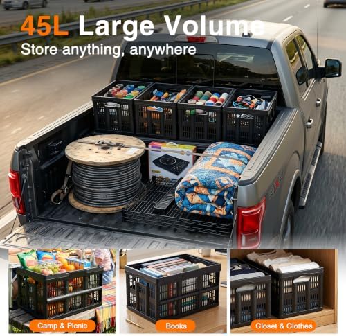 Citylife 3PC 45L Collapsible Storage Bins - Image 7