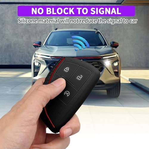 QBUC 2 Pcs for Chevy Key Fob Cover, 4 Buttons Silicone - Image 4