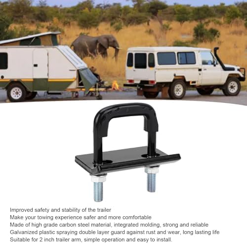 Trailer Hitch Tightener Anti Rattle Clamp, Heavy Duty Steel Stabilizer - Image 2