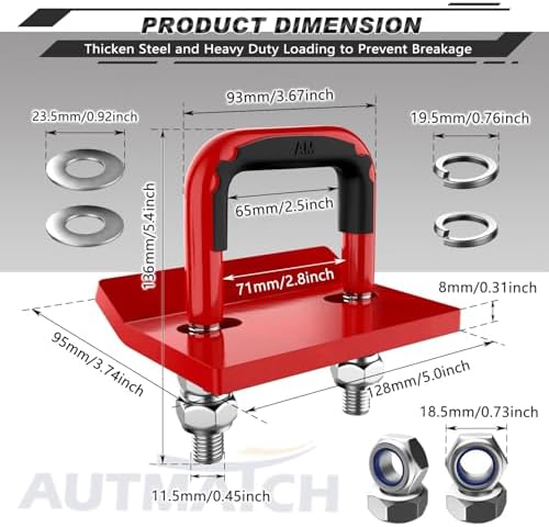 AUTMATCH Hitch Tightener Anti-Rattle Clamp - Image 4
