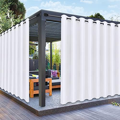 PureFit Outdoor Curtains for Patio Waterproof Weatherproof Outside Curtains by PureFit