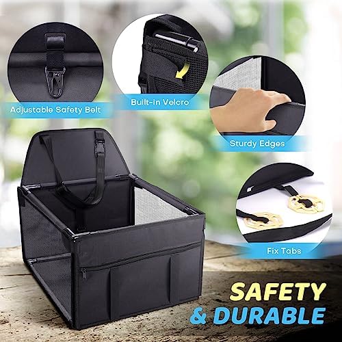GENORTH Small Dog Car Seats for Small Dogs, Portable Puppy/Pet Car Booster Seat - Image 4