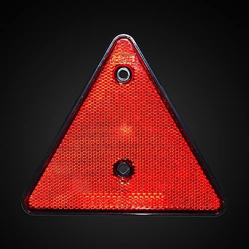 Enjoyist 4-Pack Safety Reflector Warning Sign, Slow Moving Vehicle Triangle - Image 3