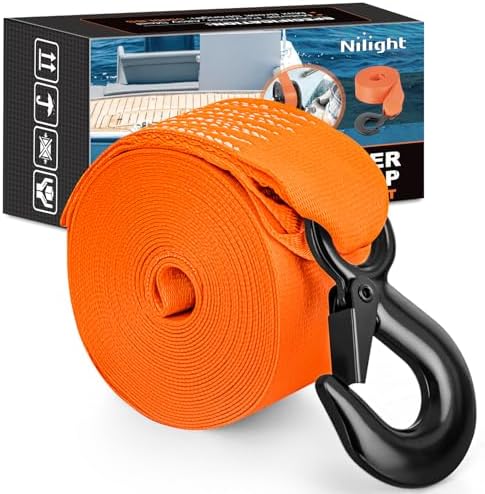 Nilight Boat Trailer Winch Strap 2" x 20' by Nilight