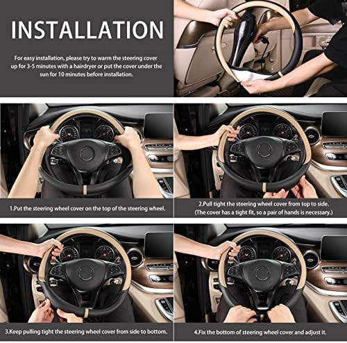 COFIT Breathable Car Steering Wheel Cover 16 inch Auto Universal Leather Wrap - Image 6